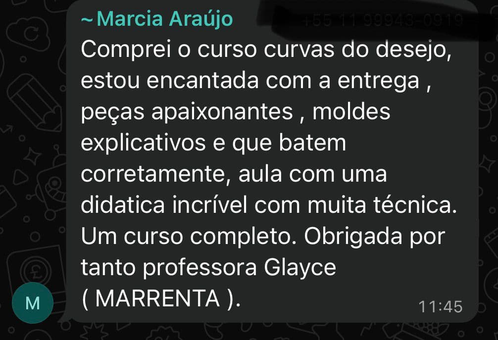Depoimento de aluna do 5º Ato Conquista