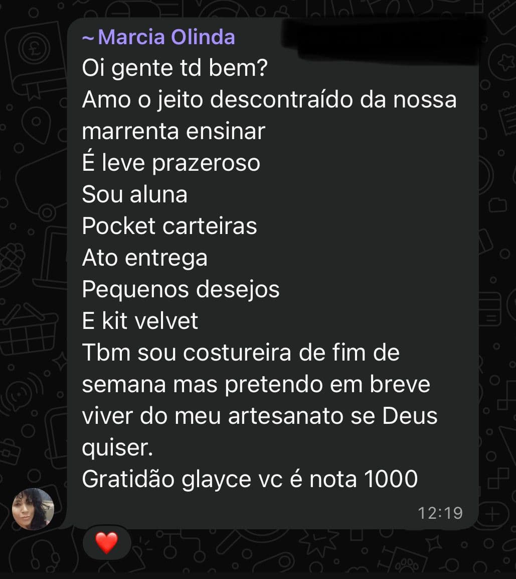 Depoimento de aluna do 5º Ato Conquista